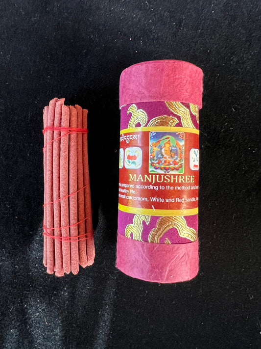 Manjushree Incense | Tibetan Incense | 20 sticks | short sticks (4 inches) | Bhutanese | Manjushri